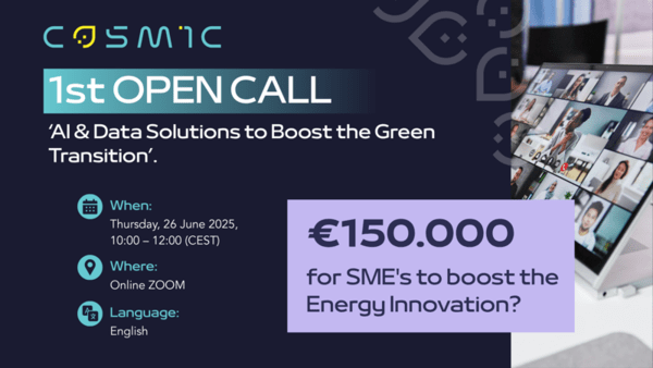 Webinar for the first COSMIC open call 26 June 2025